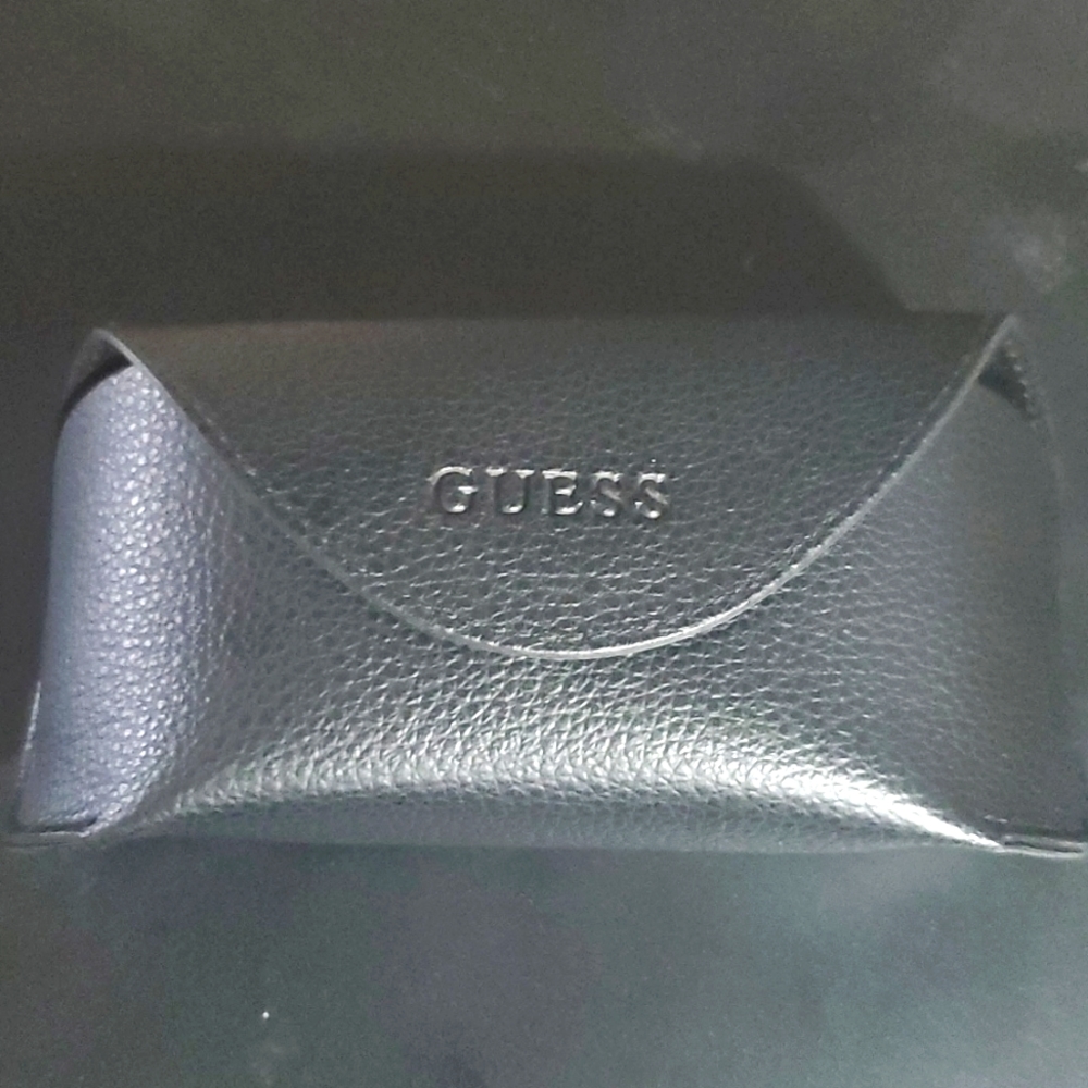 Guess Eyeglasses Case Large Black New